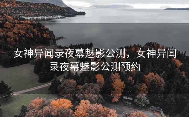 女神异闻录夜幕魅影公测，女神异闻录夜幕魅影公测预约