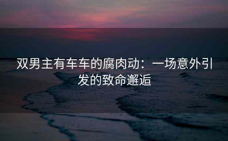 双男主有车车的腐肉动：一场意外引发的致命邂逅