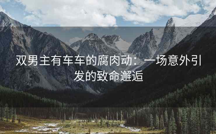 双男主有车车的腐肉动：一场意外引发的致命邂逅