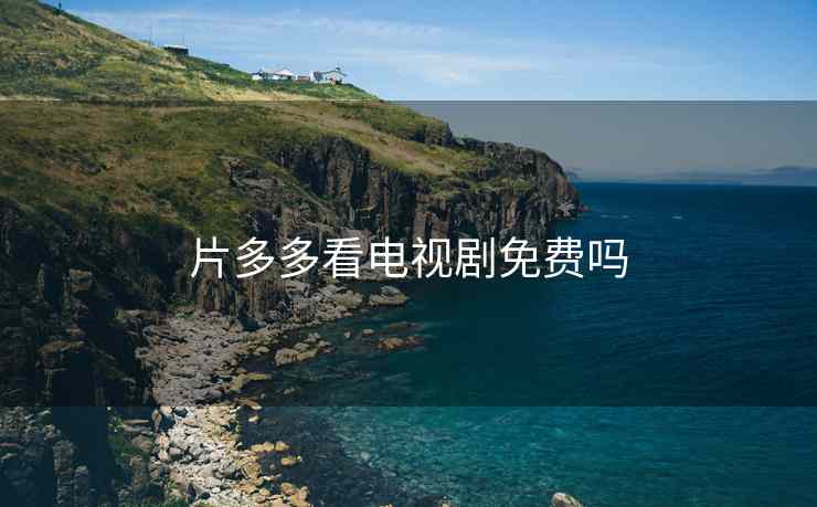 片多多看电视剧免费吗